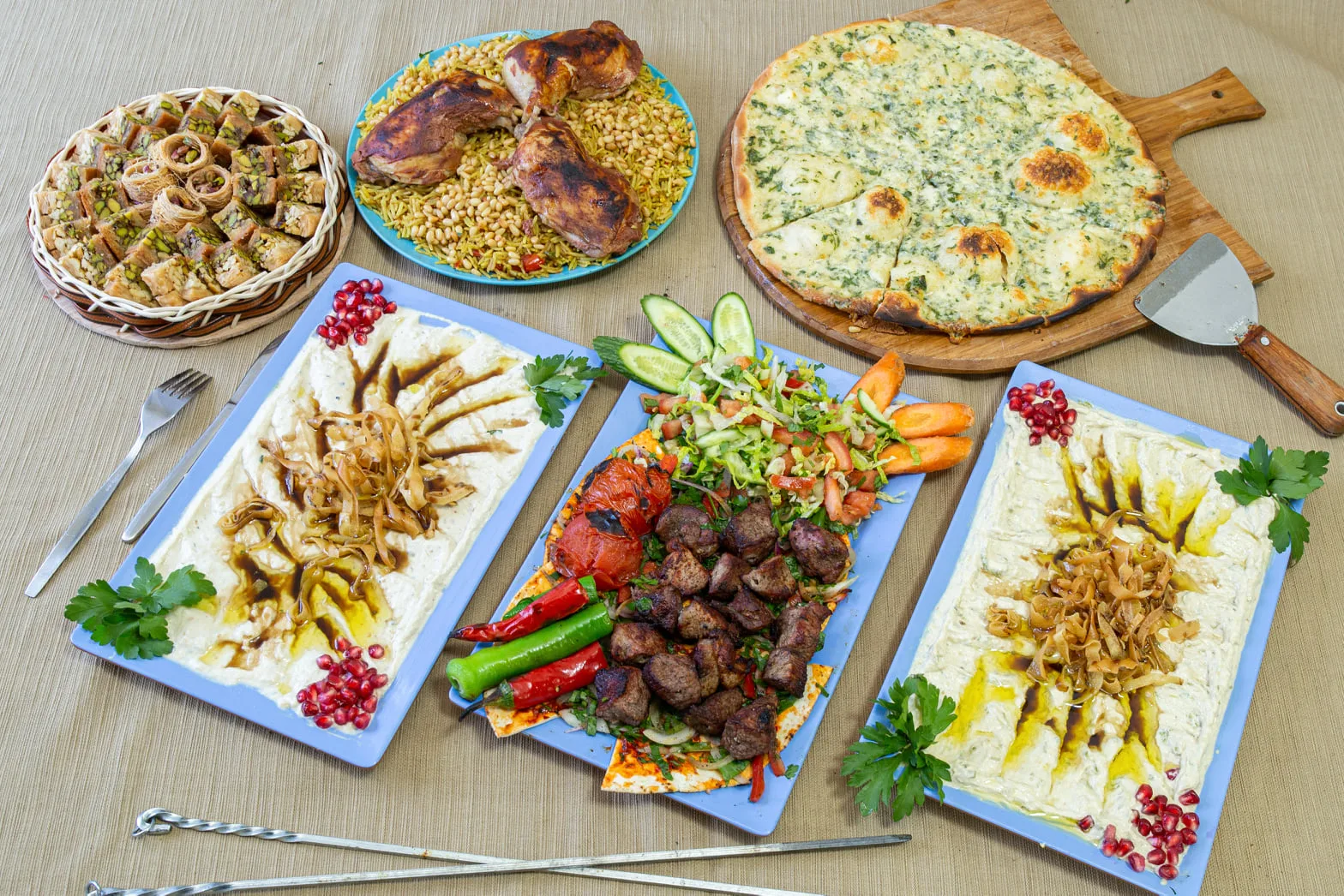 Syrisch-Libanese catering buffet — Memories of Damascus
